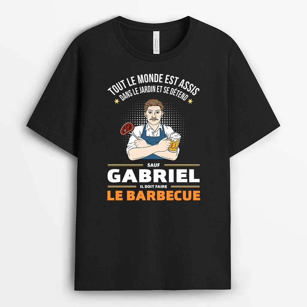 T Shirt Homme Personnalisé - Faire Le Barbecue