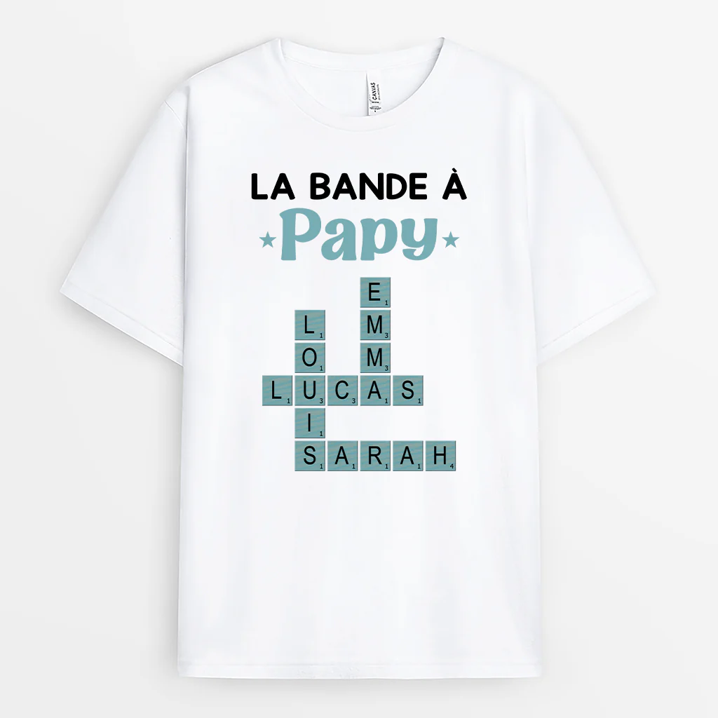 Tee Shirt Personnalisable Papa | Homme La Bande À Papa Mots Croisés