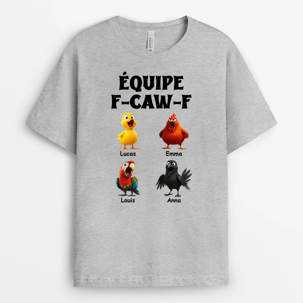 Tee Shirt Personnalisé Humoristique - Équipe F-CAW-F - Image 2