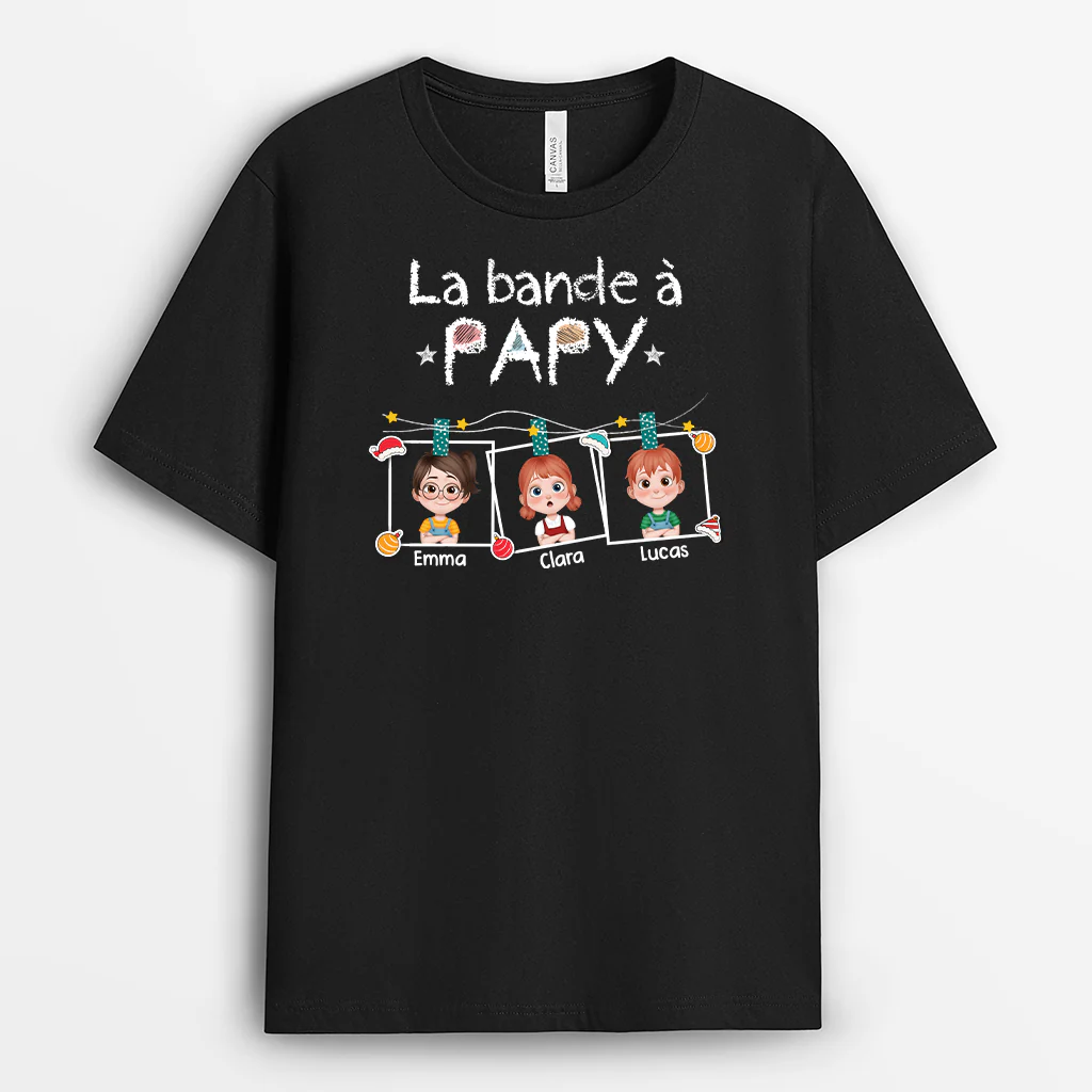 T-shirt Personnalisé - Joyeux Noël Avec La Bande À Papy Mamie