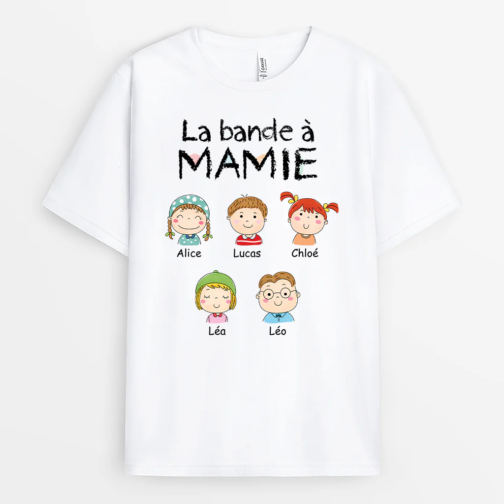 T-shirt Mamie Personnalisé - La Bande à Mamie Dessin