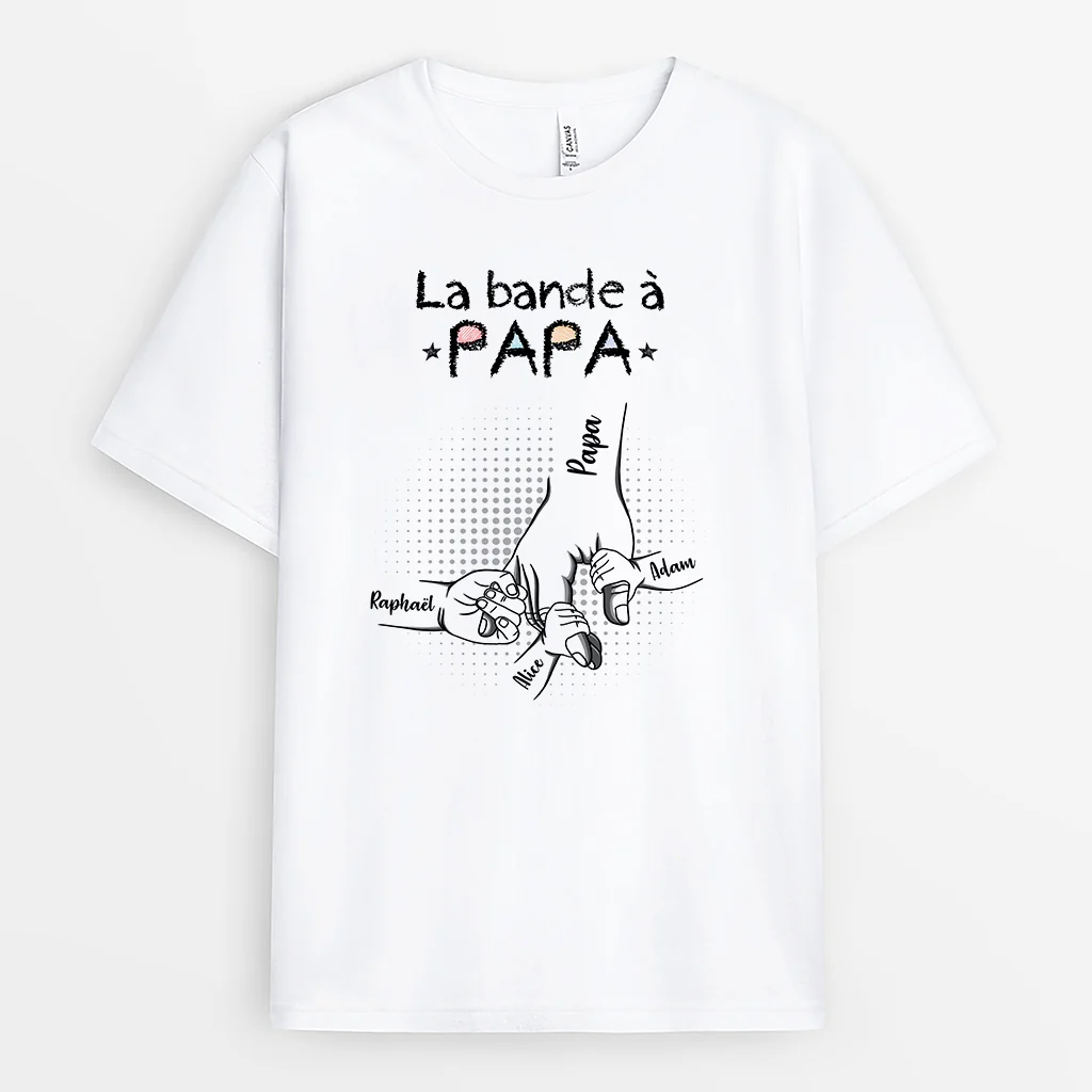 Tee Shirt Personnalisé Papa Et Fils | La Bande À Papa Mains