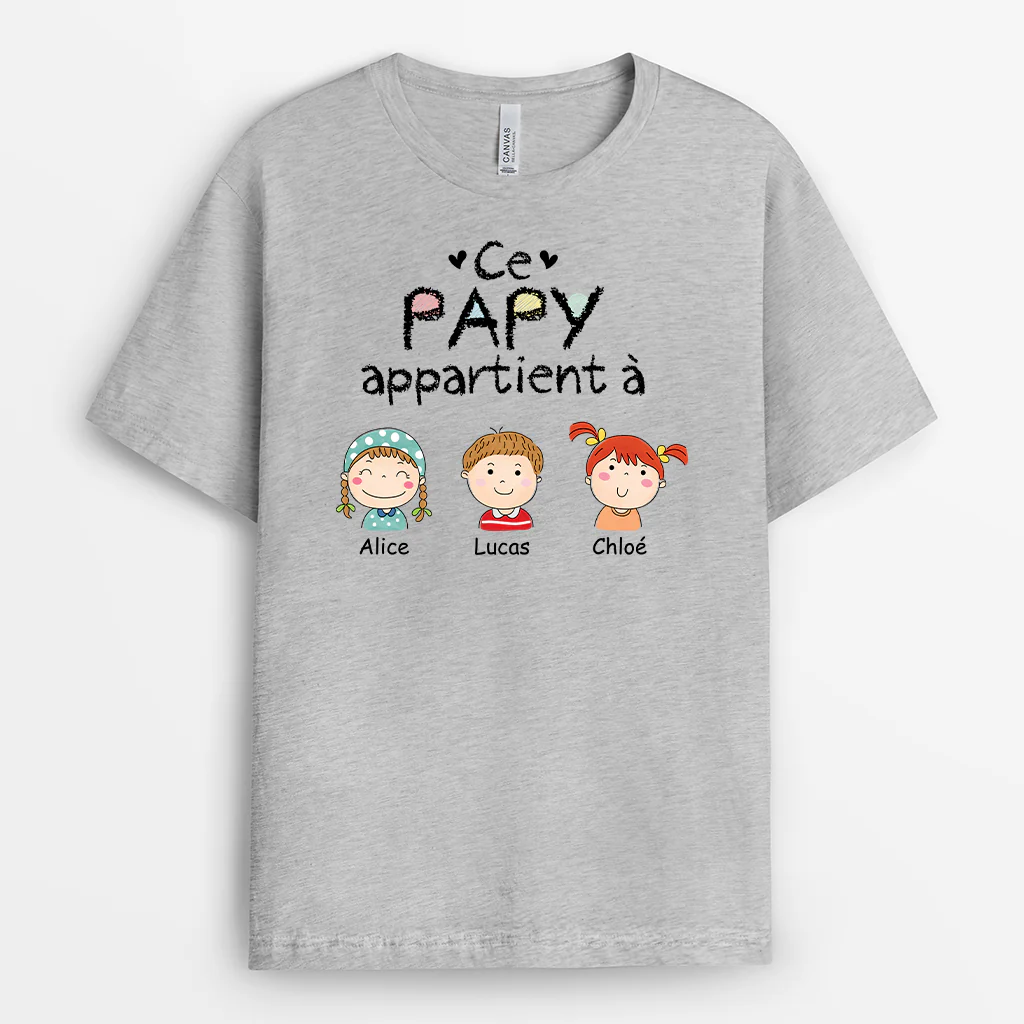 T-shirt Personnalisé - La Bande À Papy/Papa Dessin