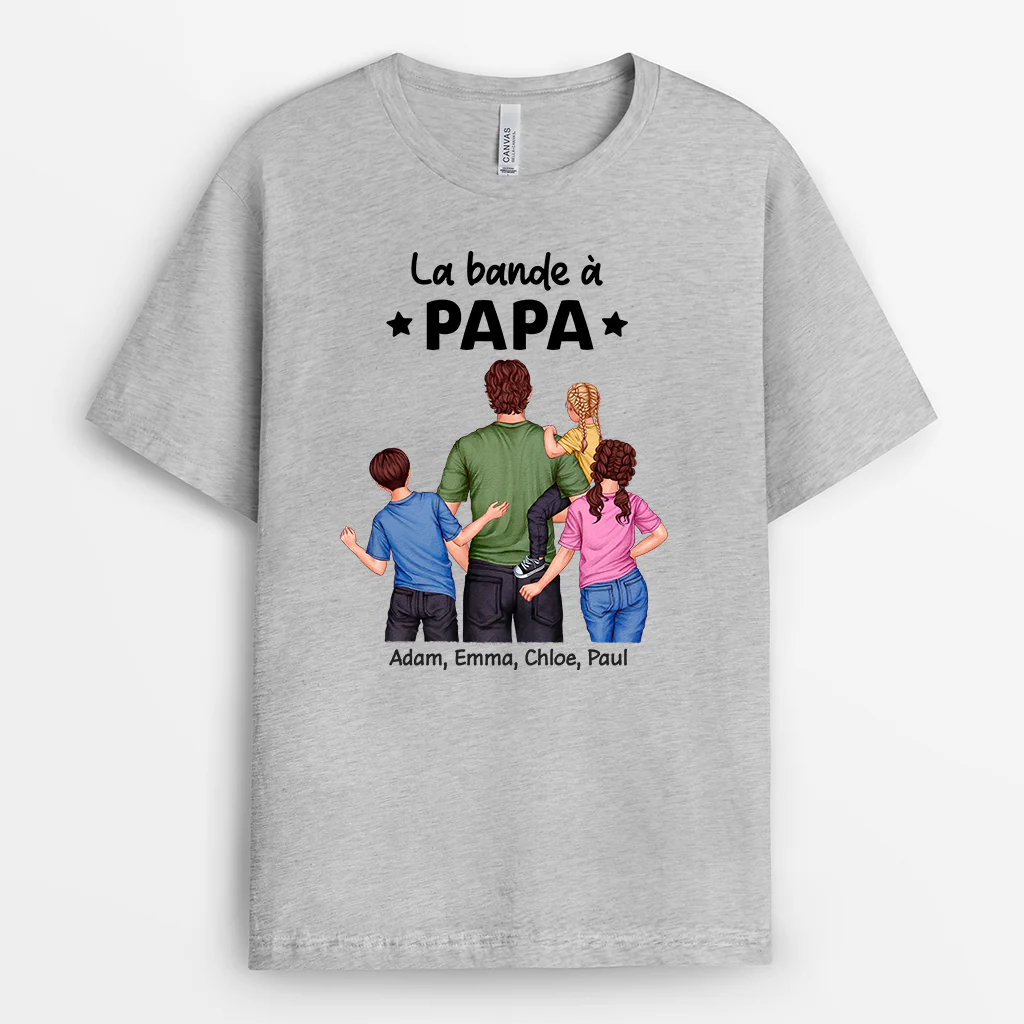Tee Shirt Papa Personnalisé - Design La Bande à Papa - Image 2