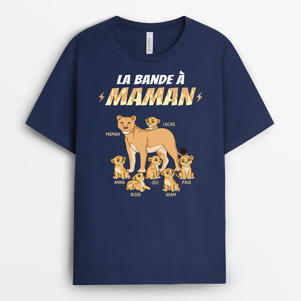 T-shirt Personnalisé - La Bande À Papa/Maman Lion Rugissant - Image 2