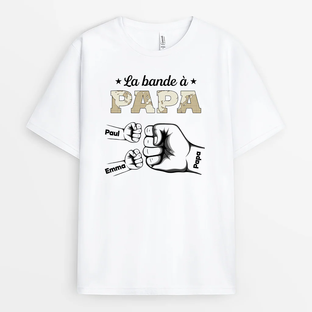 T-shirt Personnalisé La Bande À Papa - Version Carte Simple