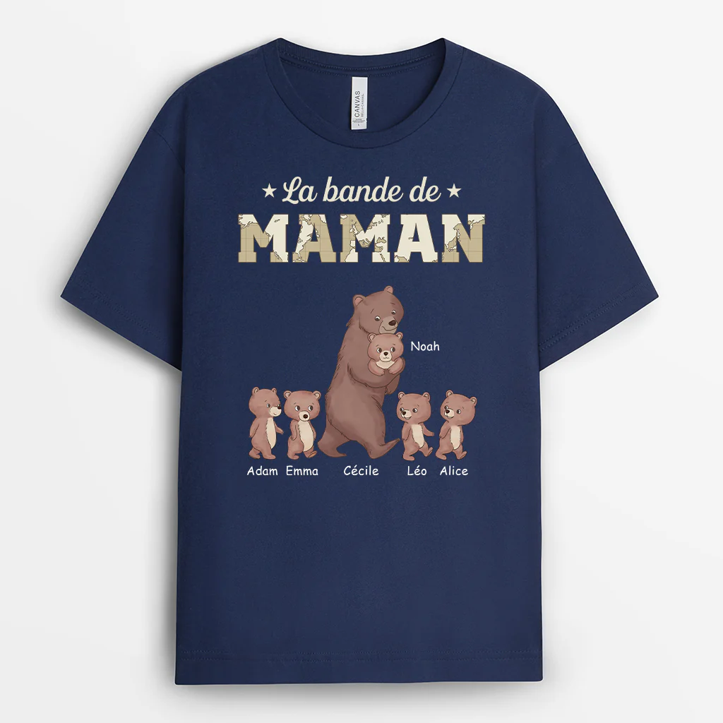 T-shirt Personnalisé La Bande À Papa - Version Famille Ours - Image 2