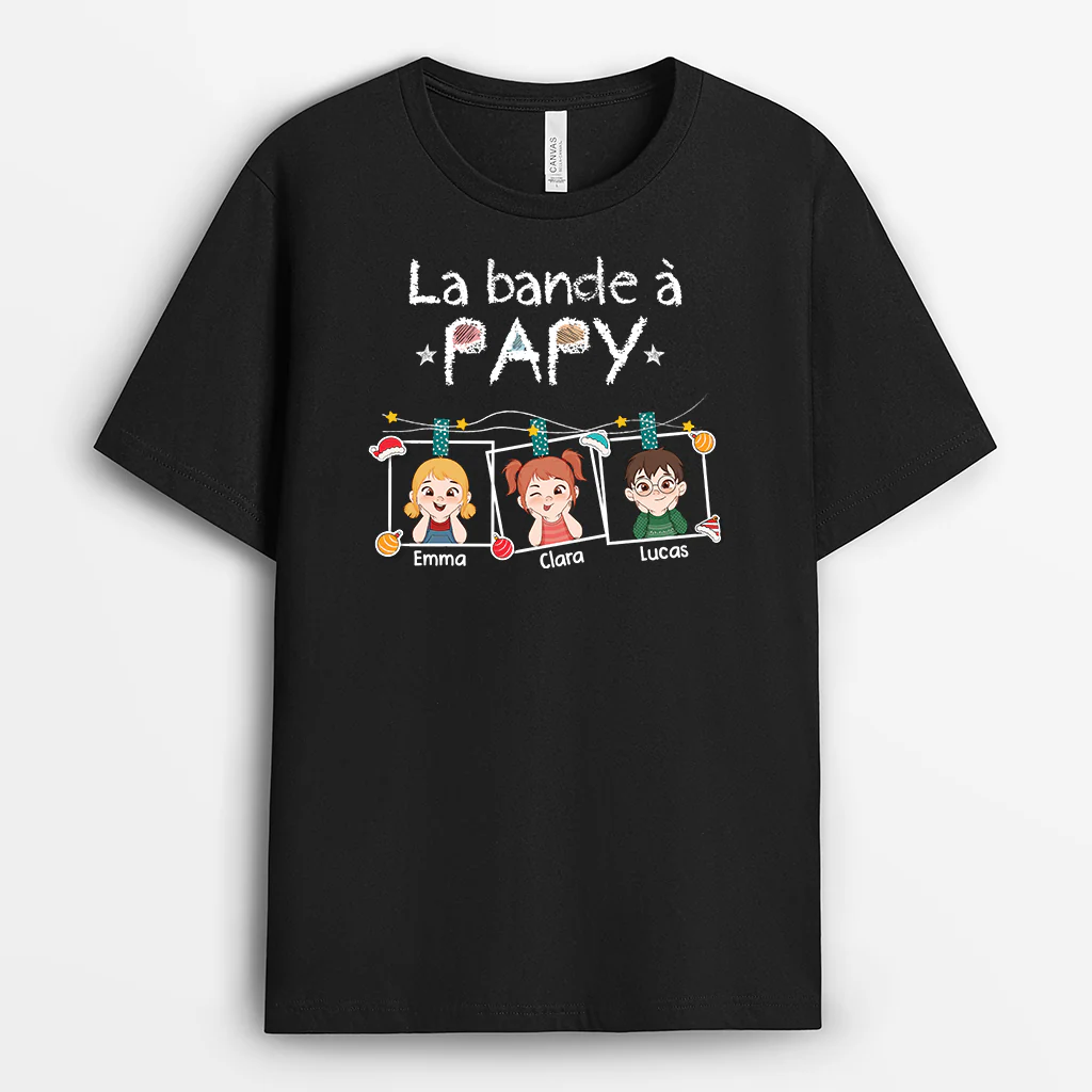 T-shirt Personnalisé - La Bande À Papy Mamie De Noël