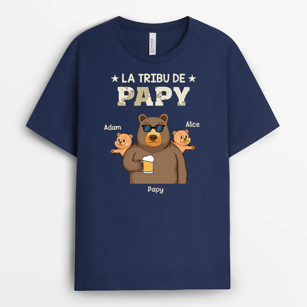 T-shirt Personnalisé - La Tribu De Papa Ours - Image 2