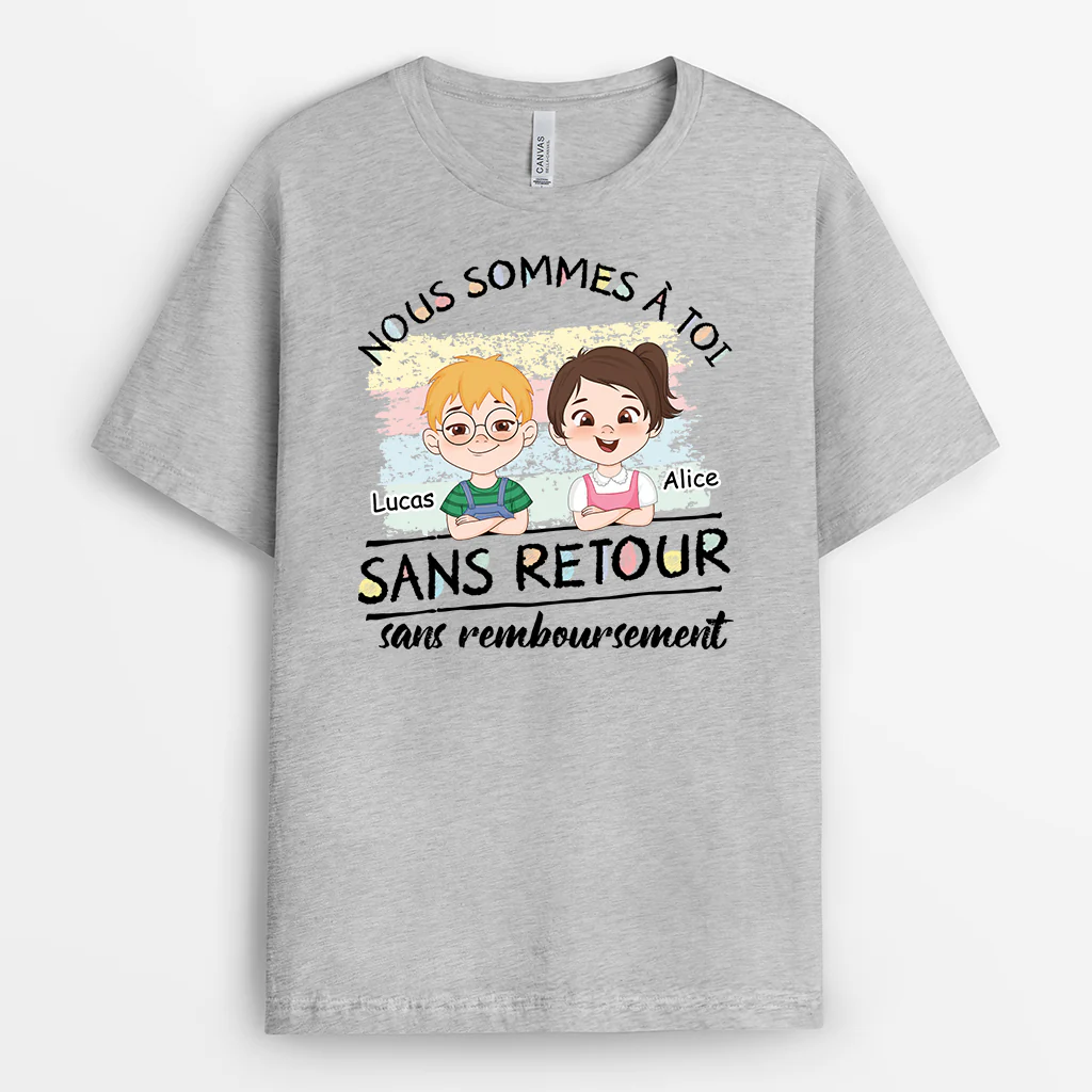 T-shirt Personnalisé Maman - Aucun Retour Ni Remboursement - Image 2