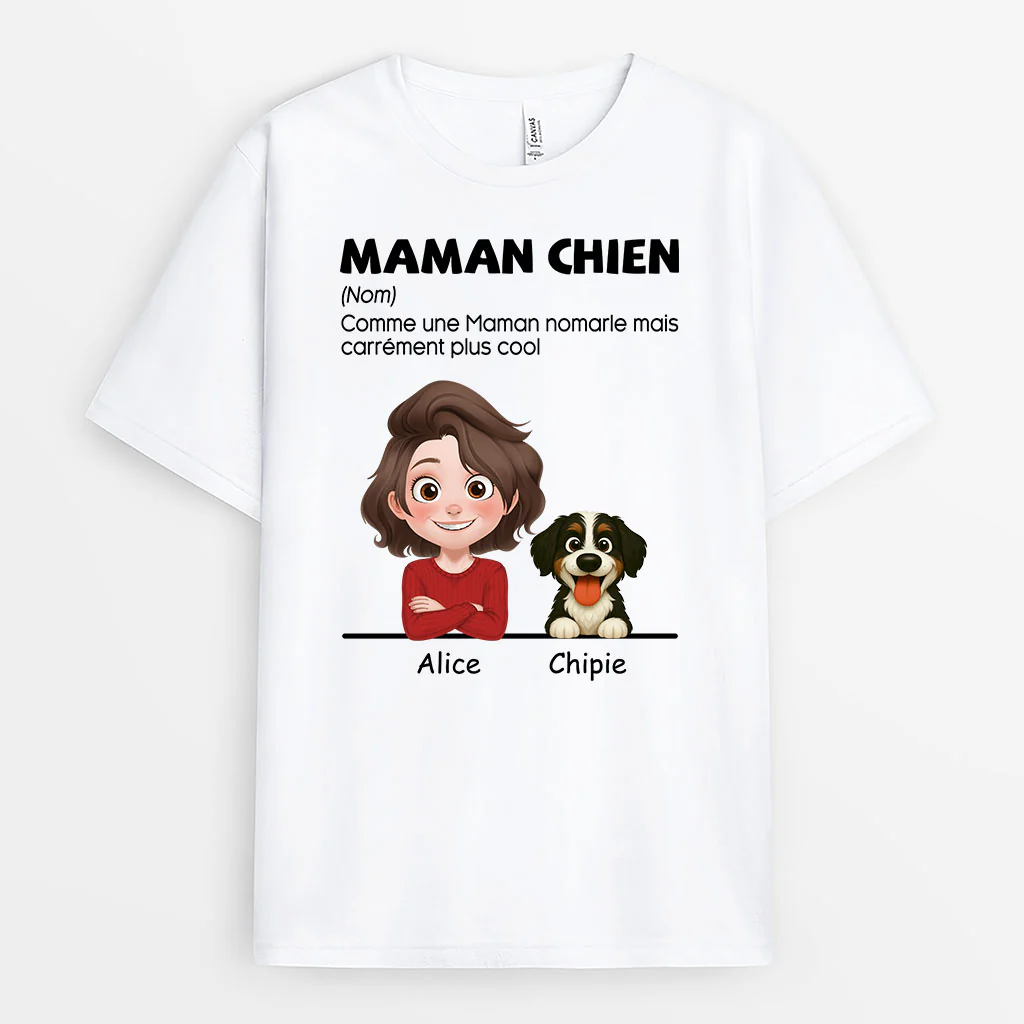 Tee shirt personnalisé chien – Papa/Maman chien