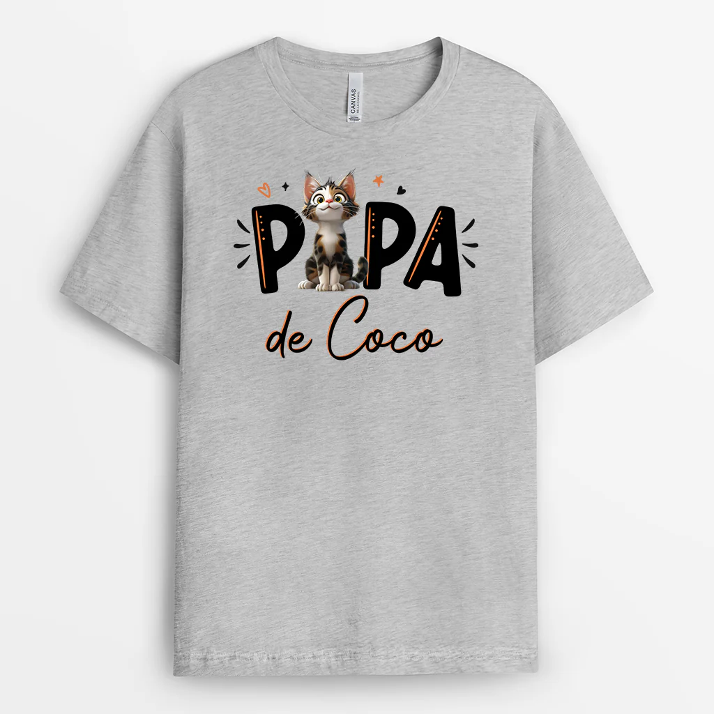 T Shirt Personnalisé Pour Maman - Maman De Chat - Image 2