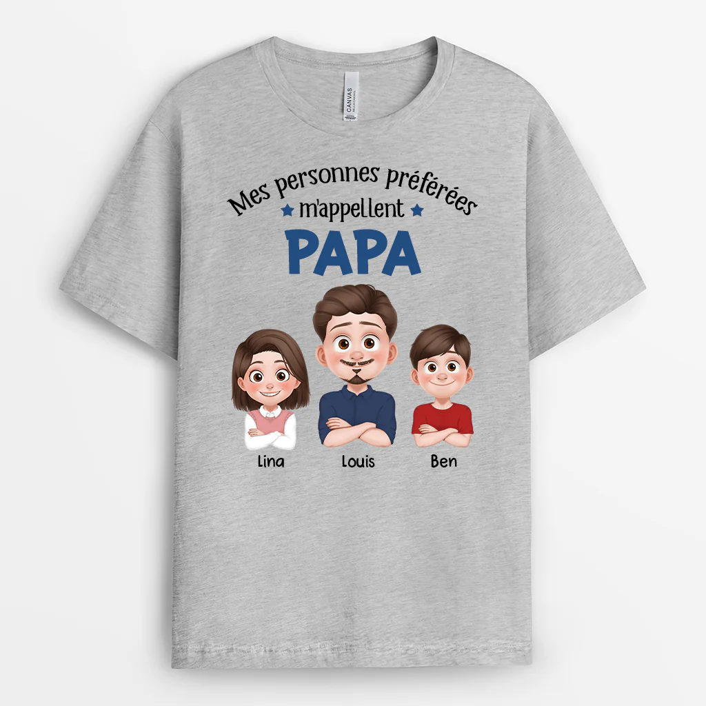 Tee Shirt Personnalisé Maman - Maman Avec Dessin Animé - Image 2