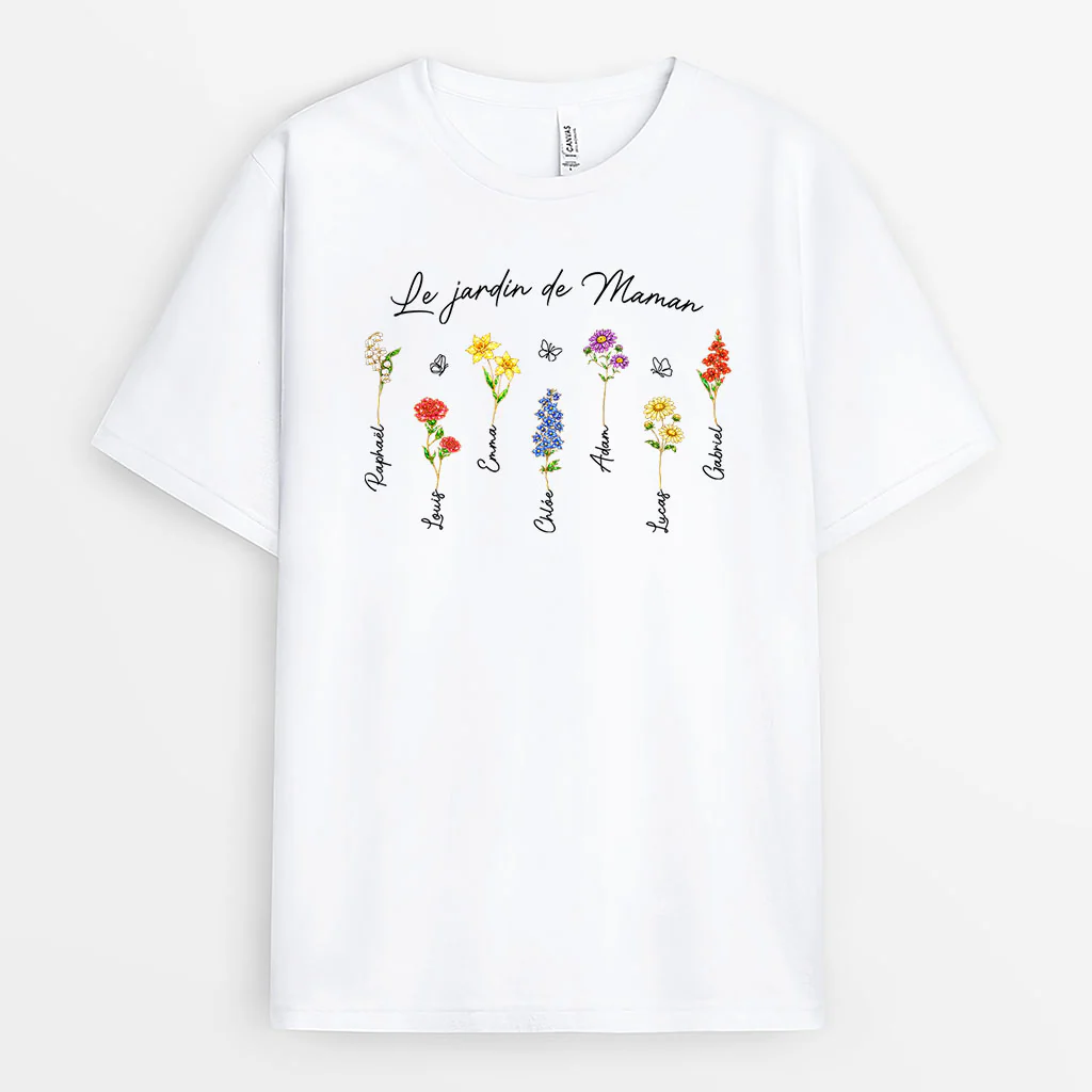Tee Shirt Personnalisé Maman - Le Jardin De Maman