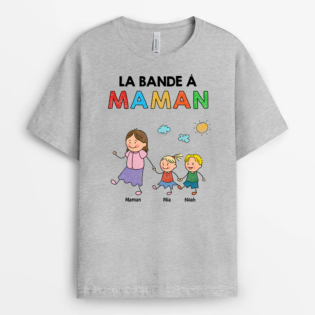 Tee Shirt Personnalisé Papa | La Bande À Maman Papa Coloré Unique - Image 2