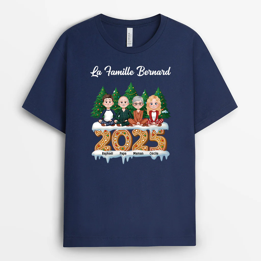 T-shirt Personnalisé - Noël De Notre Famille - Image 2