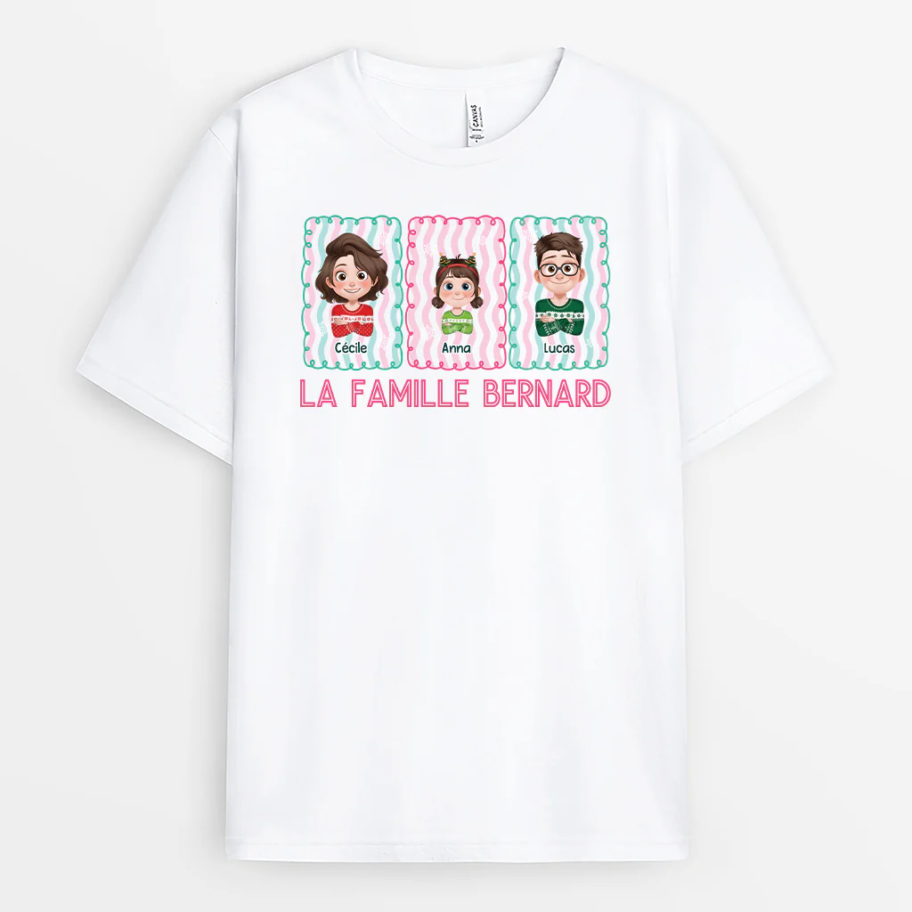T-shirt Personnalisé - Noël Et Notre Famille