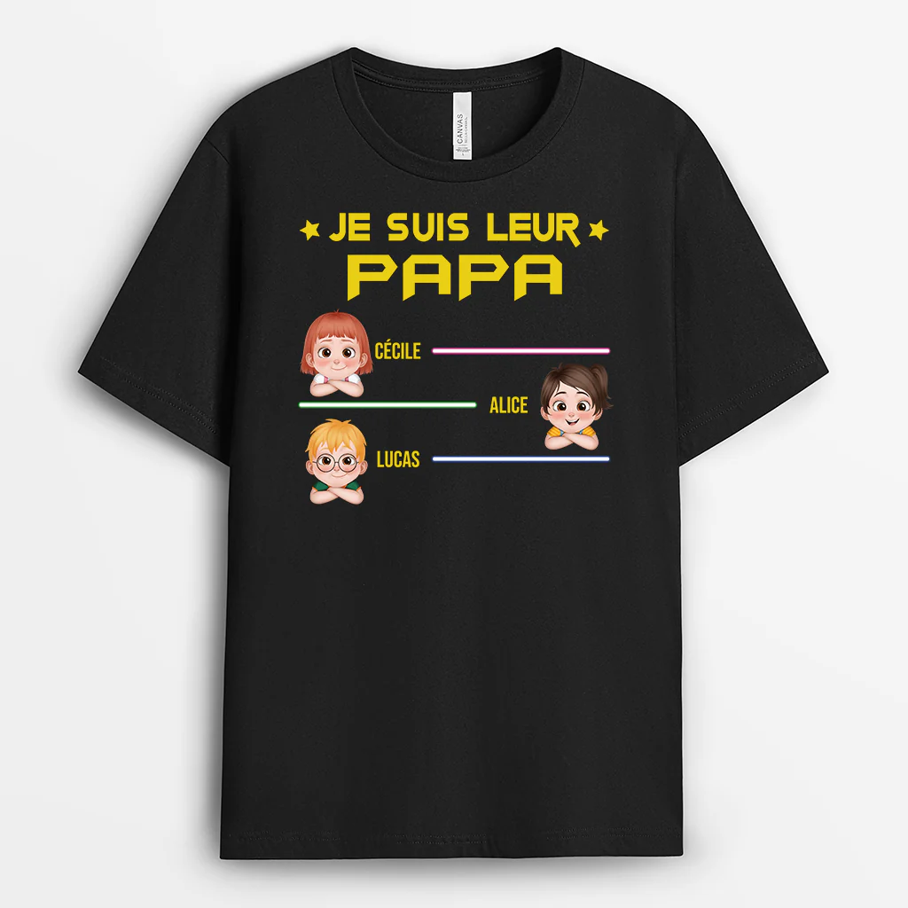 T-shirt Personnalisé - Je Suis Leur Papa