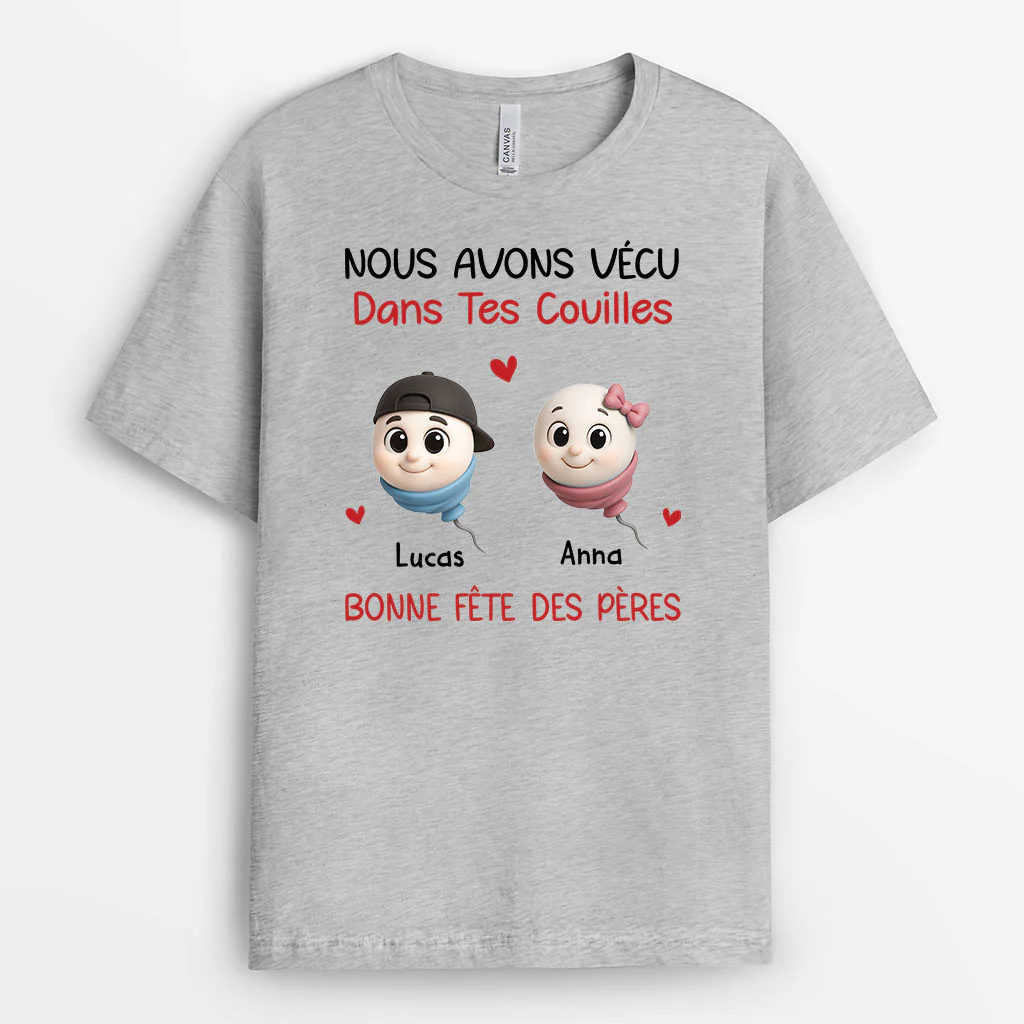 T-shirt Personnalisé Papa Maman - Cadeau Humour Pour Fête Des Pères Des Mères - Image 2