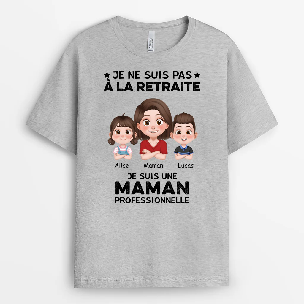 T-shirt Personnalisé - Papy Professionnel - Design Cartoon - Image 2