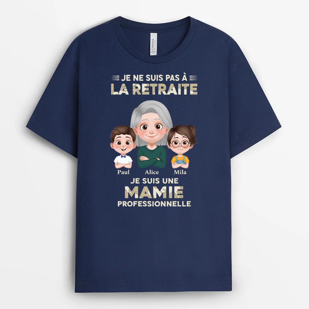 T-shirt Personnalisé - Papy/Mamie Soldat Professionnel - Image 2