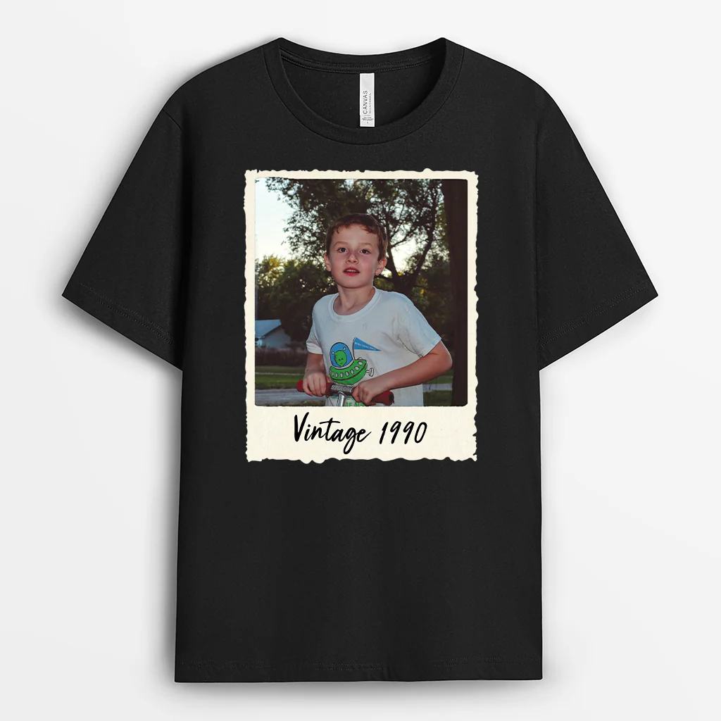 T-shirt Personnalisé Photo Vintage - Look Rétro Unique