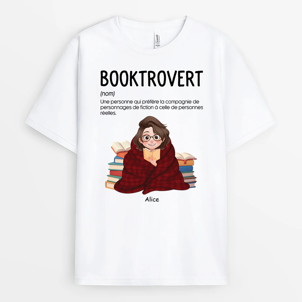 Tee-Shirt Personnalisé Femme | Pour Qui Aime Les Livres Booktrovert