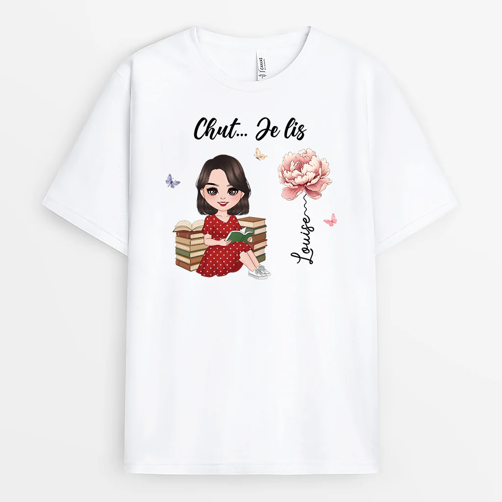Tee Shirt Femme À Personnaliser | Chut Je Lis Version Pour Lectrice