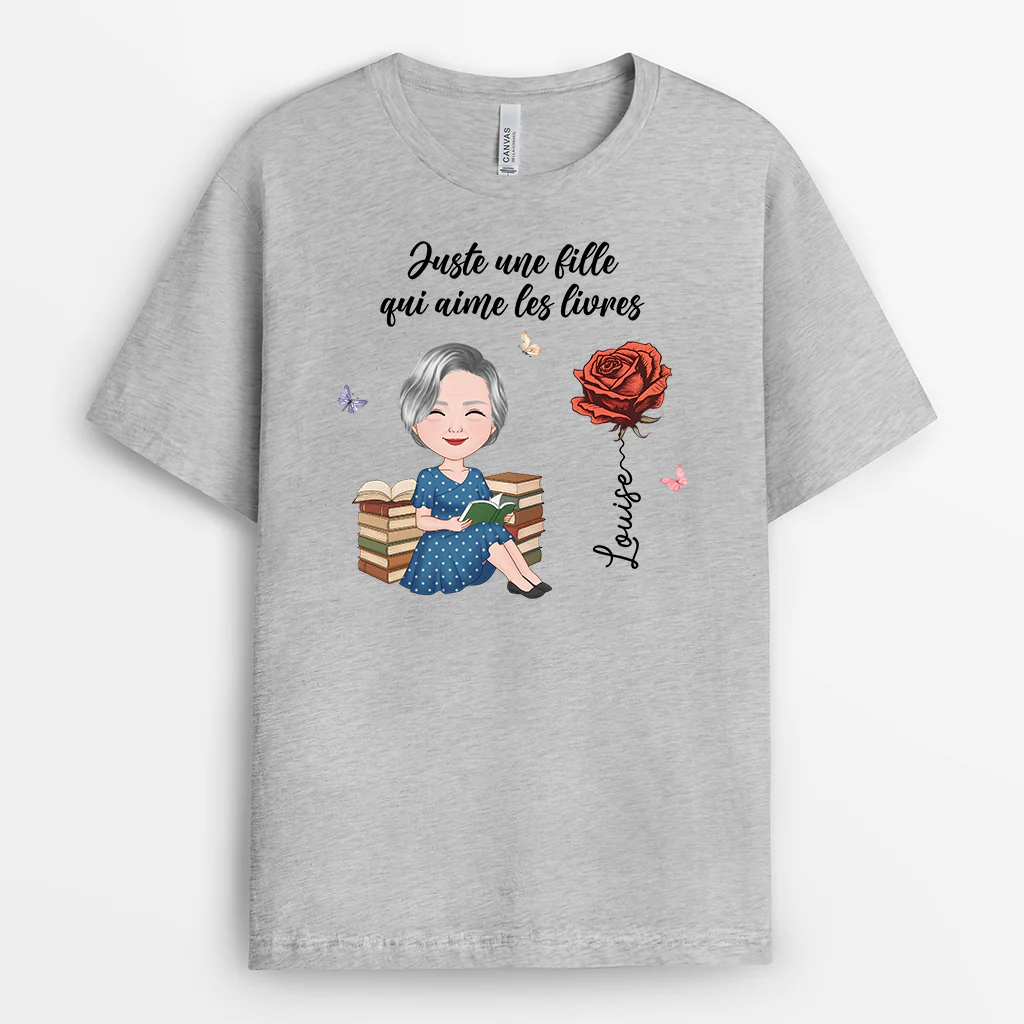 Tee Shirt Femme À Personnaliser | Chut Je Lis Version Pour Lectrice - Image 2