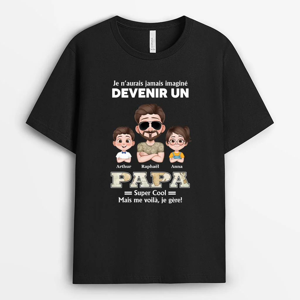 T Shirt Personnalisé Maman - Devenir Une Maman Super Cool