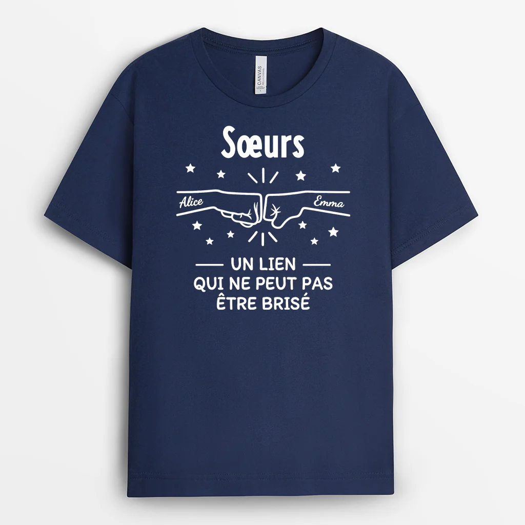 T-shirt Personnalisé Prénom - Un Lien Entre Frère Et Soeur - Image 2