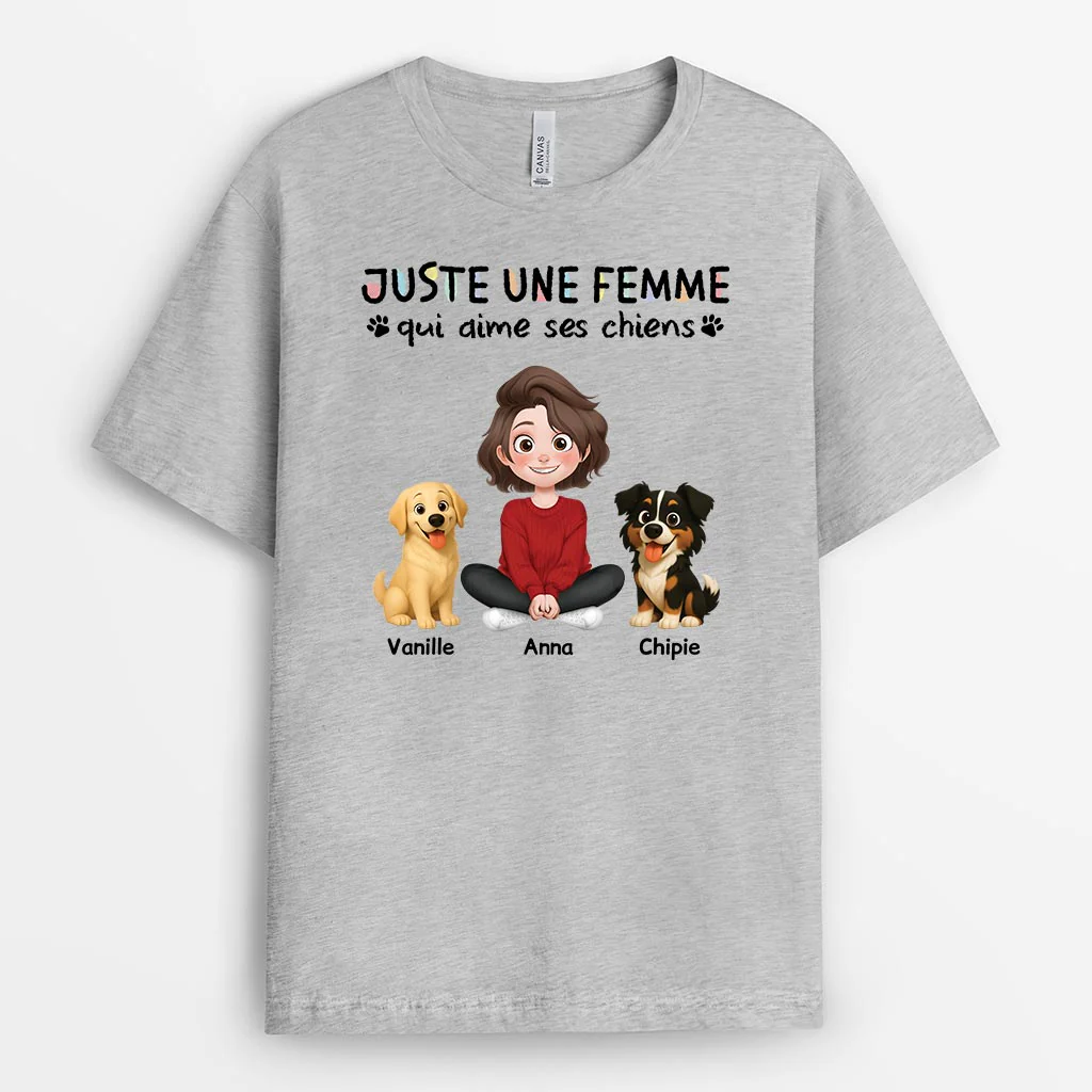 Tee Shirt Pour Chien Personnalisé | Un Homme Qui Aime Ses Chiens - Image 2