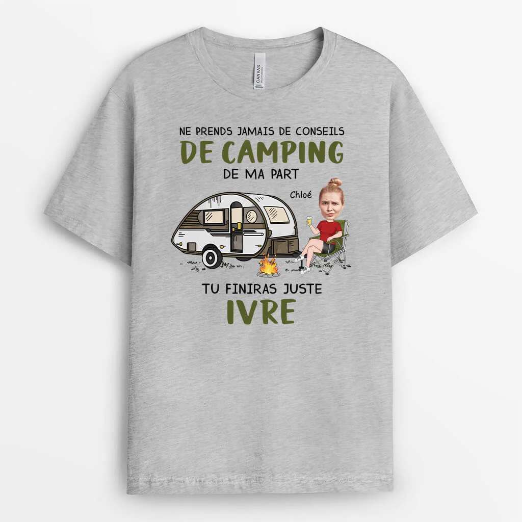 T-Shirt Personnalisé Humour – Ne Prends Jamais De Mes Conseils - Image 2