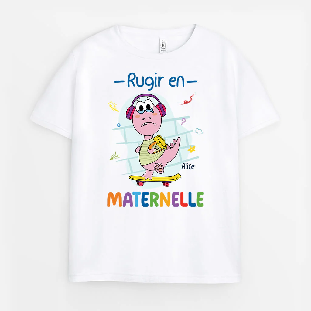 Tee Shirt Personnalisé Enfant – Rugir En Maternelle