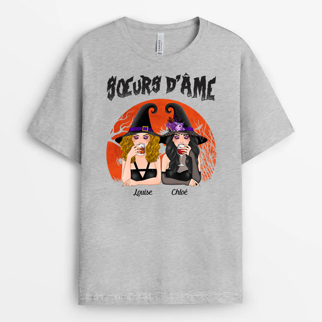T-Shirt Personnalisé Femme – Sœurs D’Âme