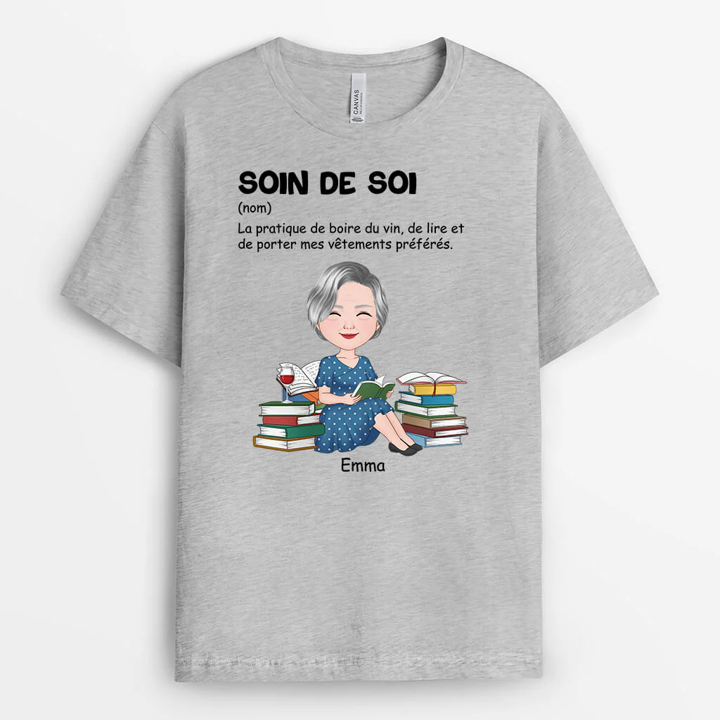 T-Shirt Personnalisé Femme – Soin De Soi - Image 2