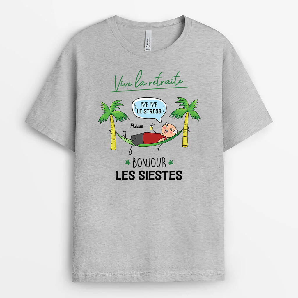 T-shirt Personnalisé Retraite - Vive La Retraite Version Femme - Image 2