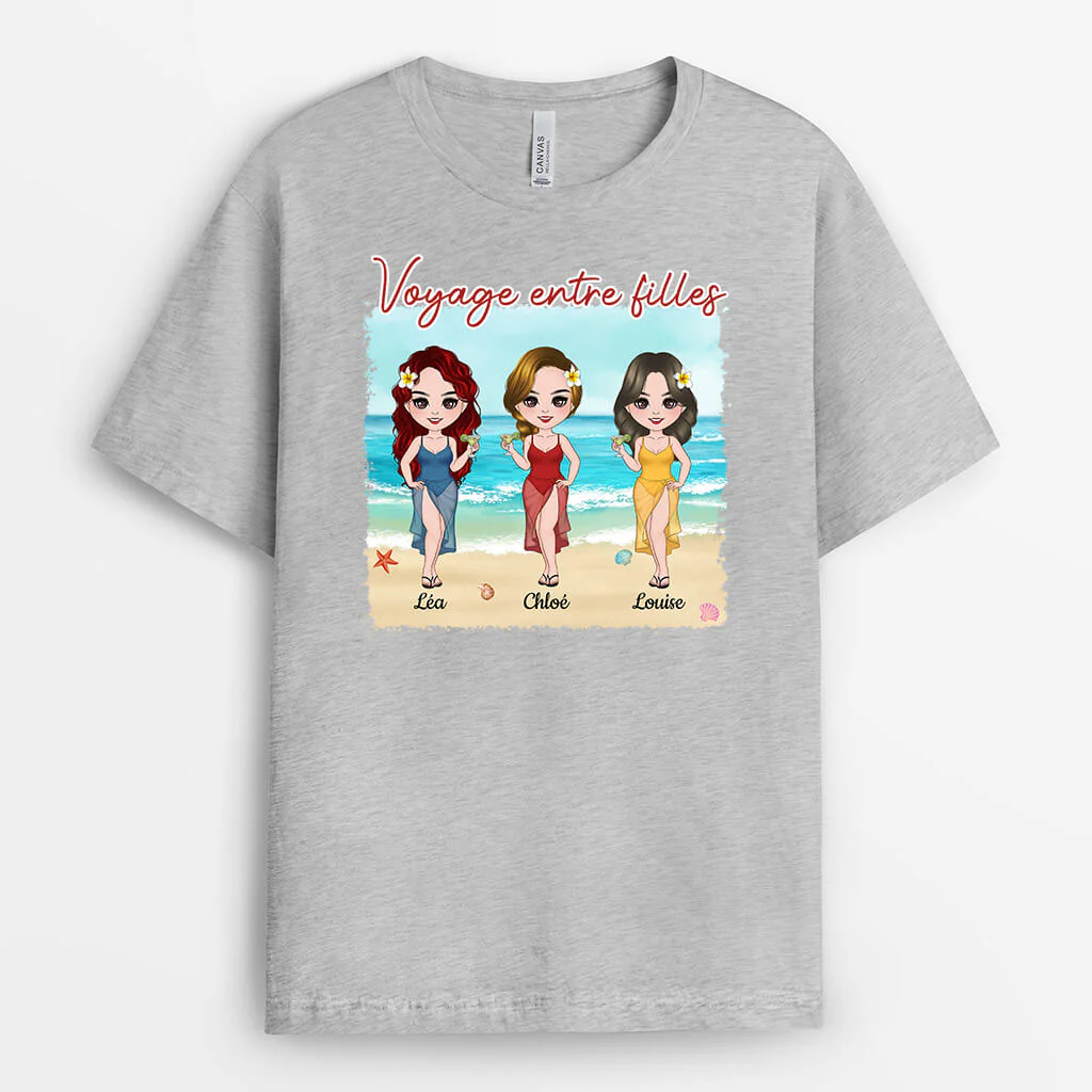 Tee Shirt Personnalisé Femme – Voyage Entre Filles