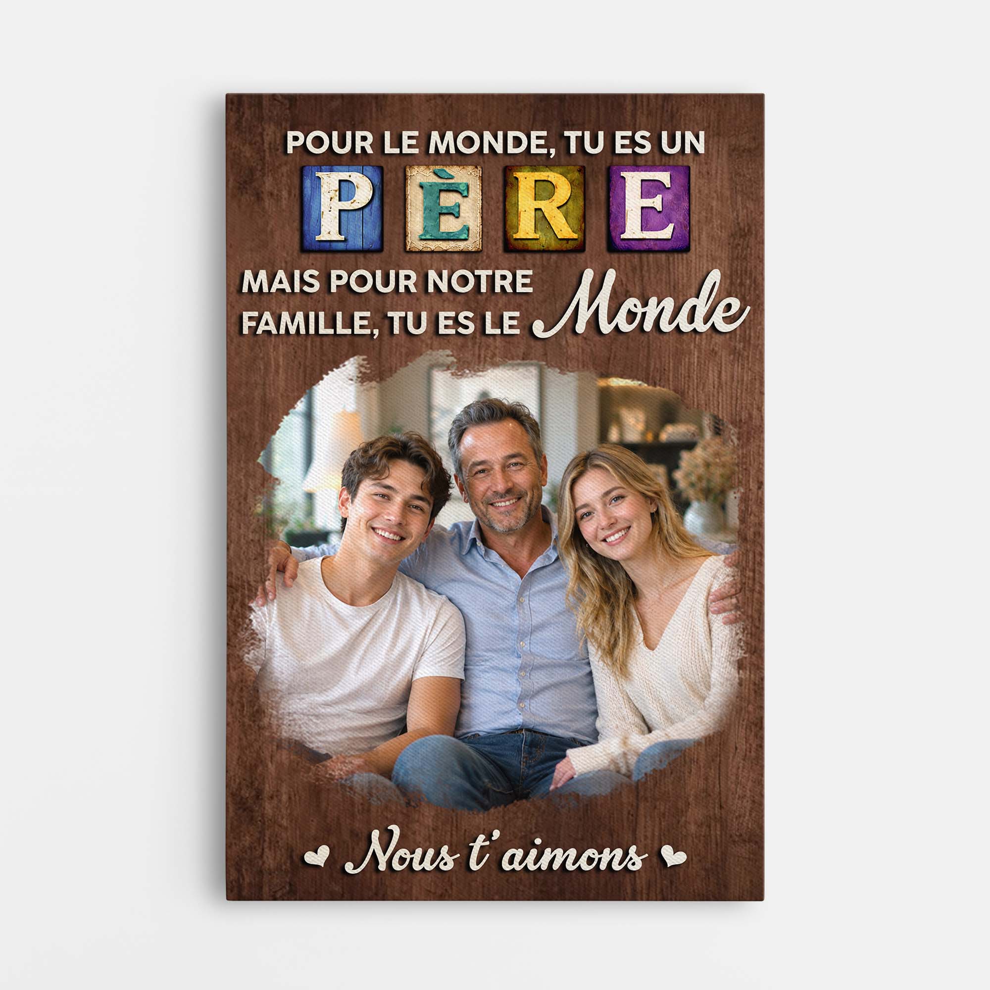 Tableau Personnalisé Maman Papa Avec Photo - Pour Nous Tu Es La Meilleure