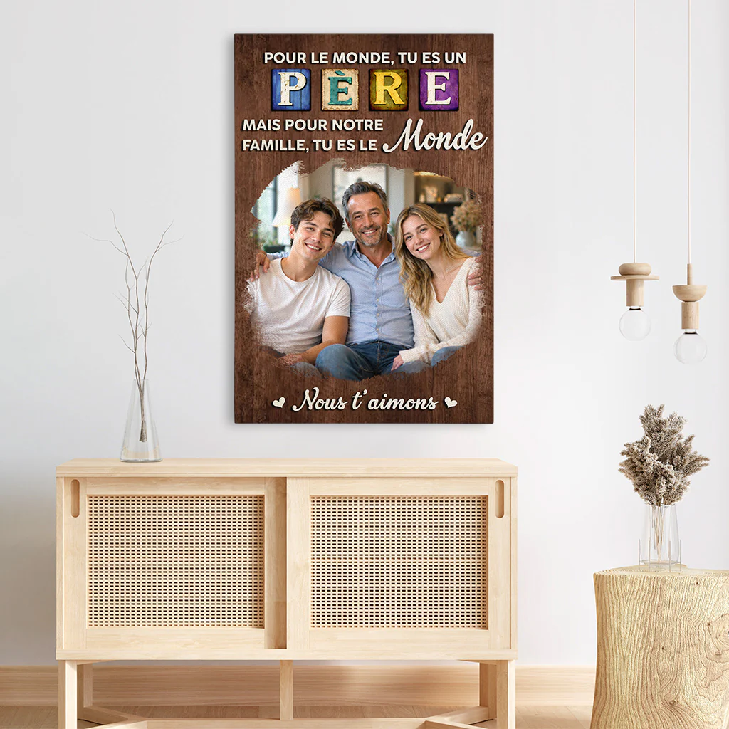 Tableau Personnalisé Maman Papa Avec Photo - Pour Nous Tu Es La Meilleure - Image 3