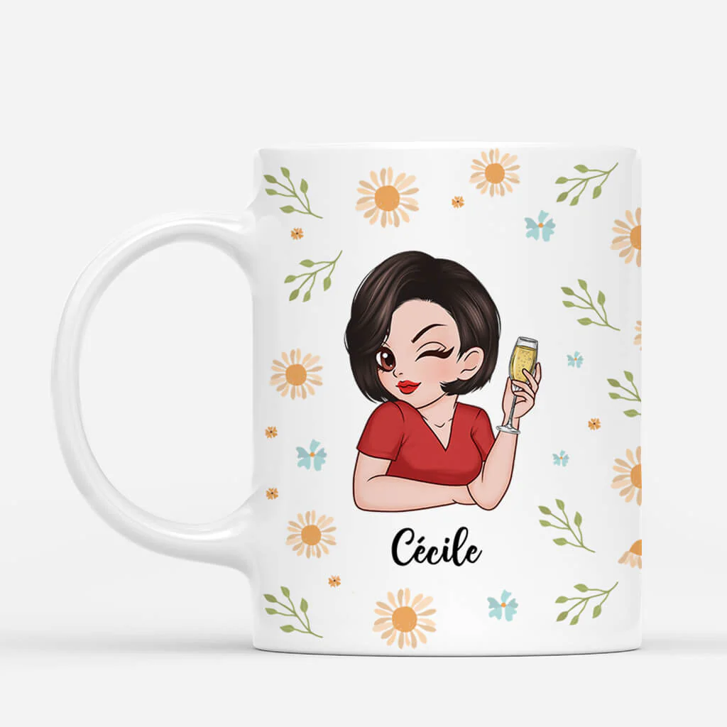 Mug personnalisé grand-mère – Maman et mamie charmante - Image 2