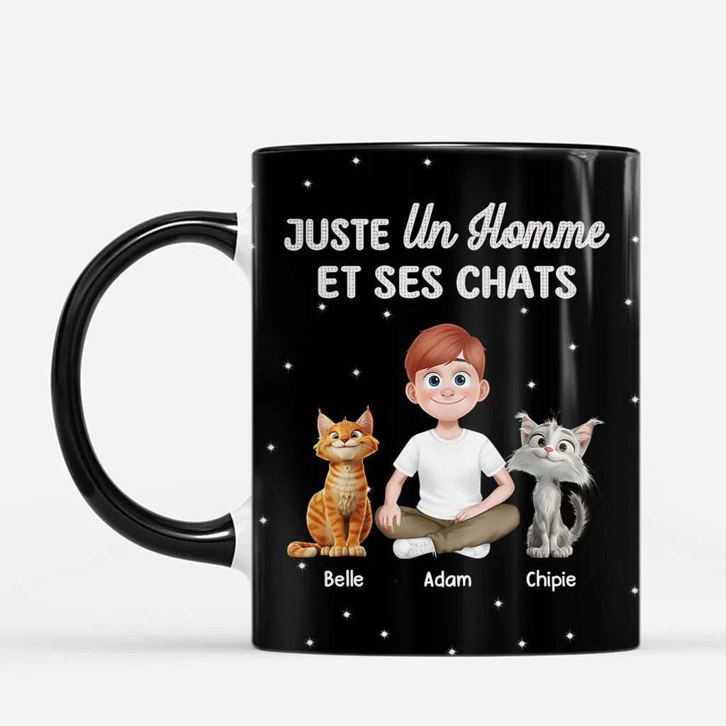 Mug Personnalisé Avec Chat | Juste Femme / Homme Et Son Chat