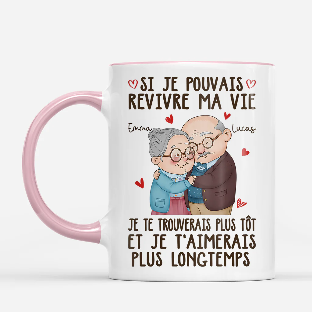 Tasse Personnalisée Couple - Je T’aimerais Plus Longtemps - Image 2