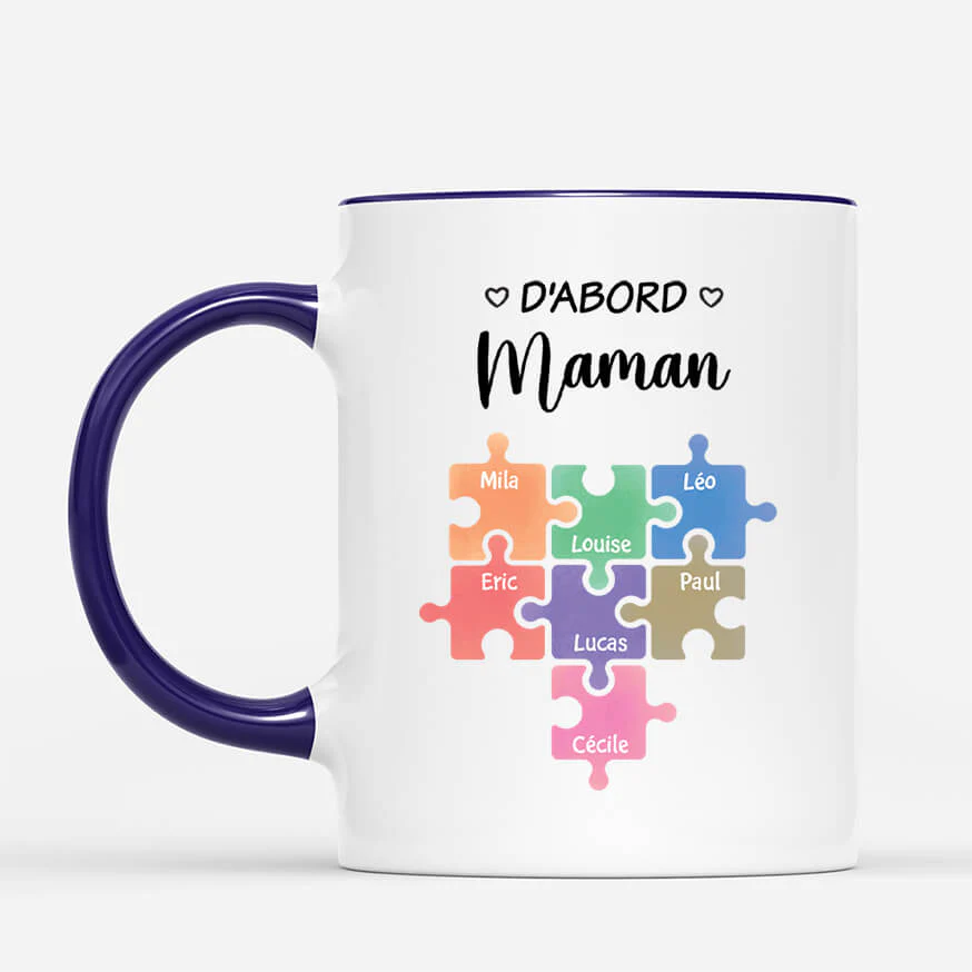 Mug personnalisé mamie – D’abord maman, maintenant mamie - Image 2