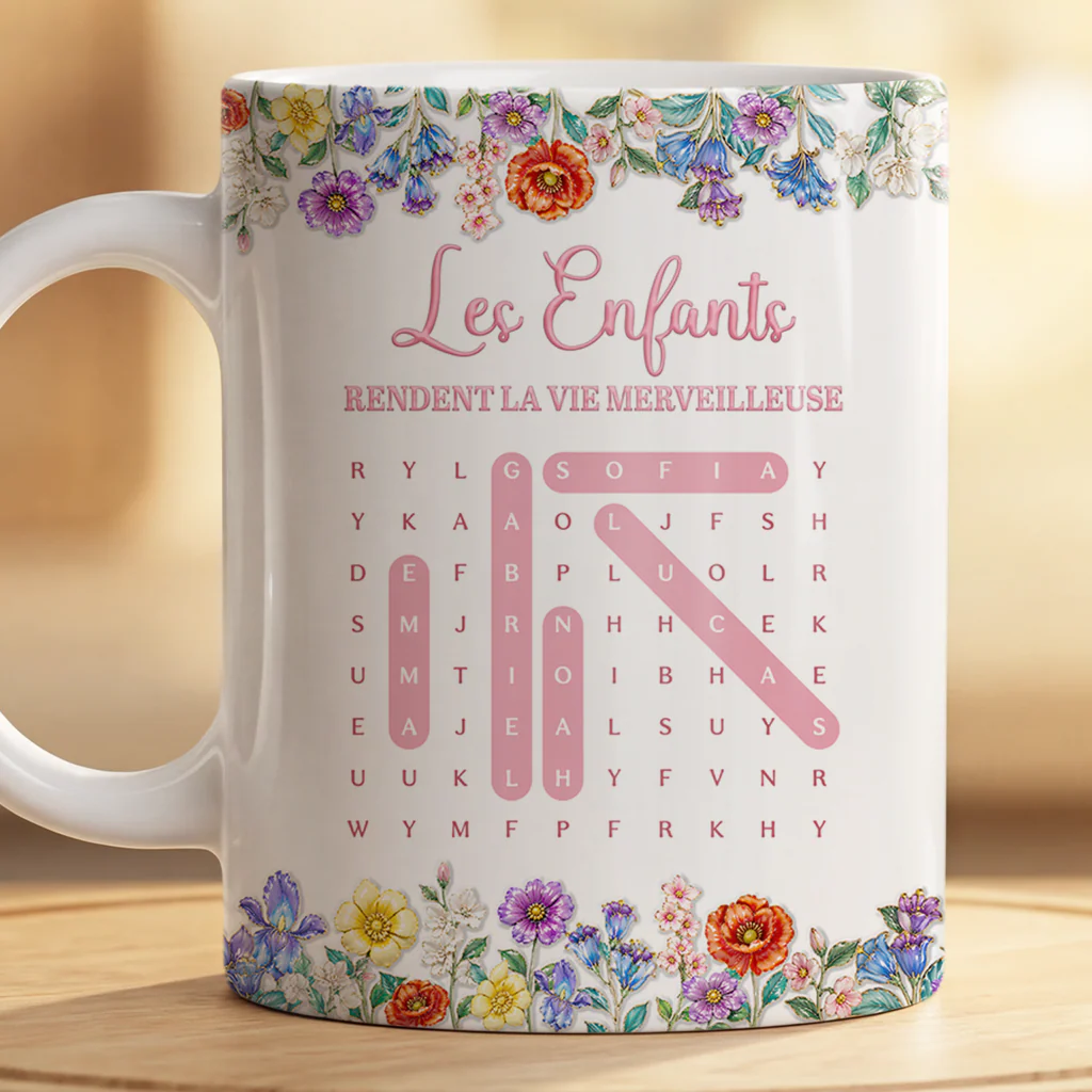 Tasse Personnalisée Maman Mamie - Grande Vie Avec Enfants - Image 2