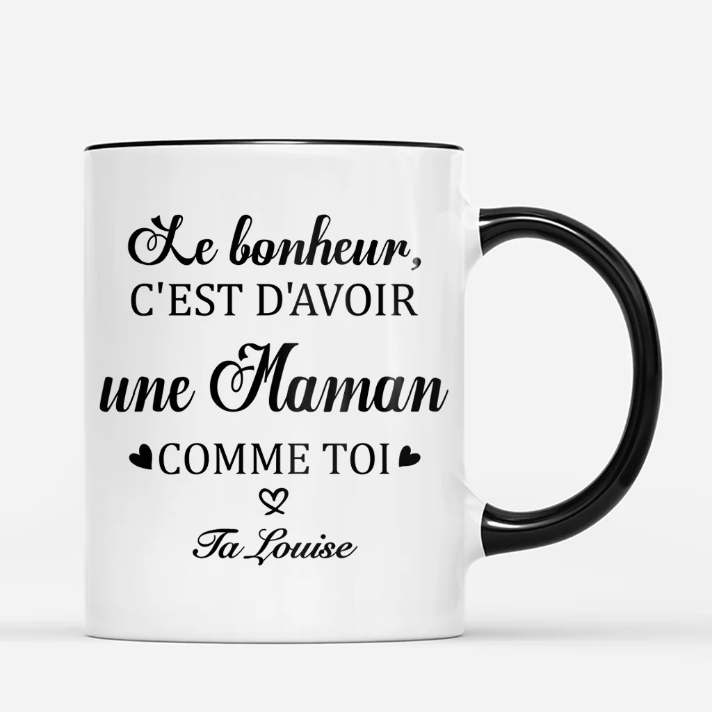 Tasse Personnalisée Papy Mamie Avec Photo - Bonheur D'avoir Un Papy Comme Toi - Image 3