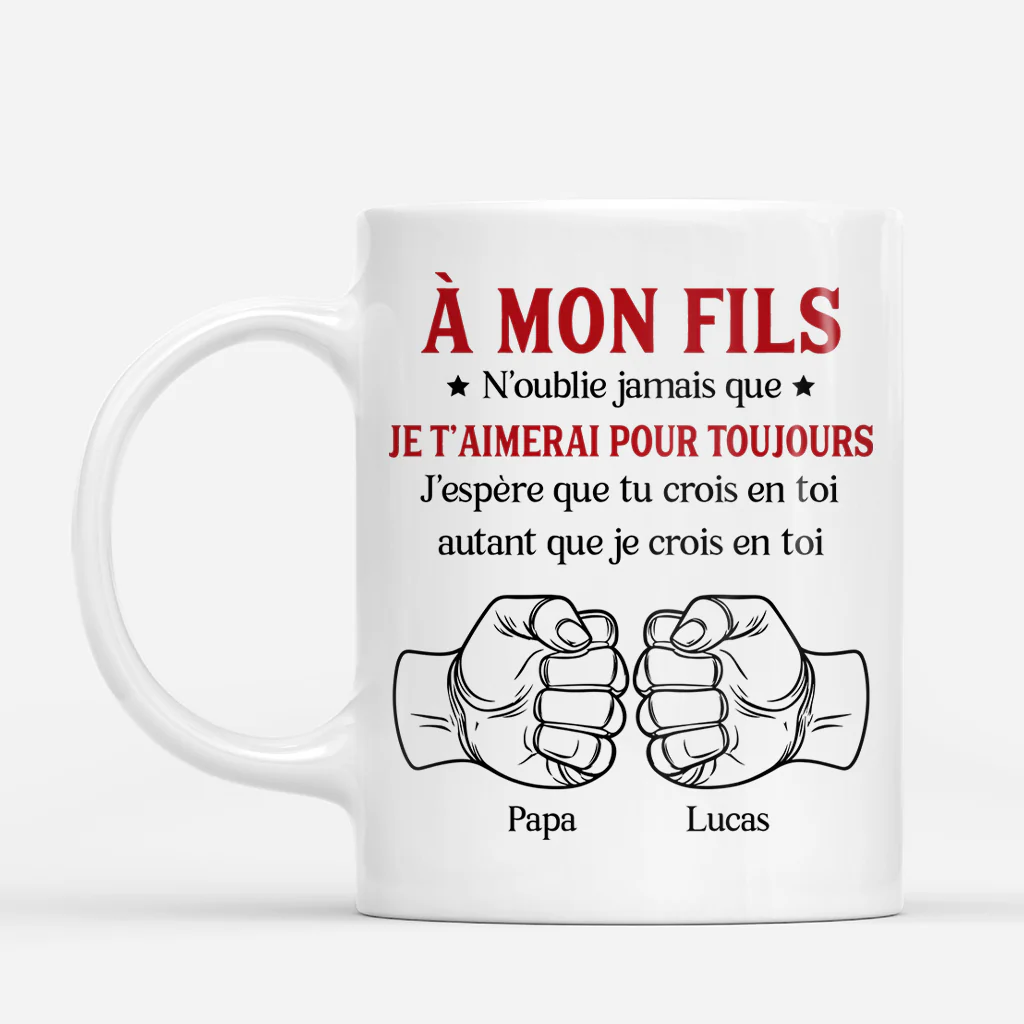 Tasse Personnalisée Prénom - Je Crois En Toi Cadeau Pour Fille/Petite-fille/Fils/Petit-fils