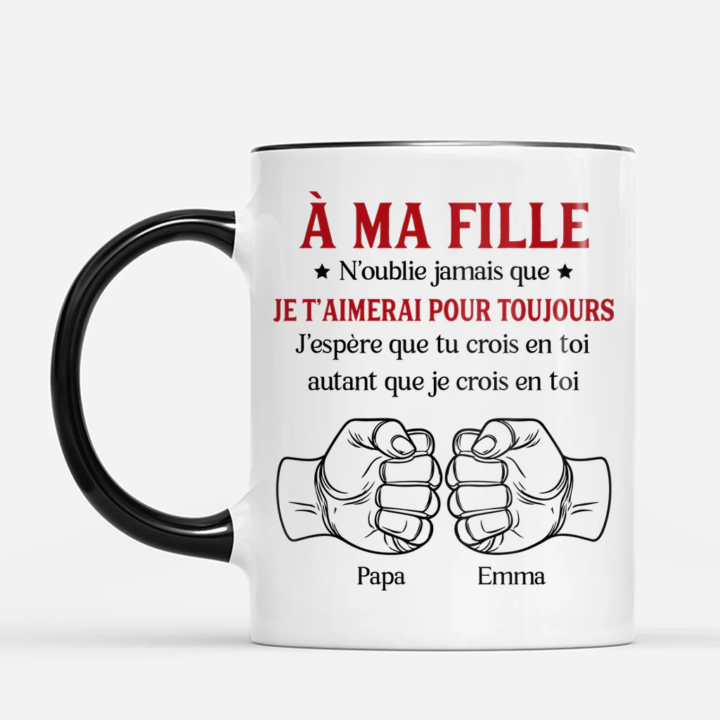 Tasse Personnalisée Prénom - Je Crois En Toi Cadeau Pour Fille/Petite-fille/Fils/Petit-fils - Image 2