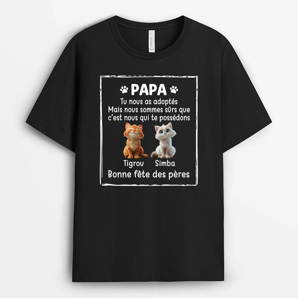 Tee Shirt Personnalisé Chat – C’est Moi Qui Te Possède