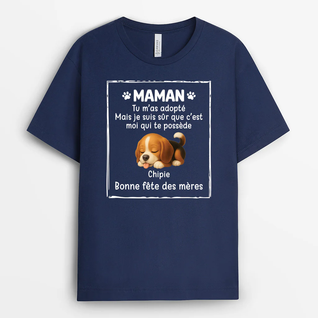 Tee Shirt Pour Chien Personnalisé | C’est Moi Qui Te Possède - Image 2